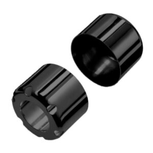 Black Spring Covers (Top & Bottom) for WMB/WME Twin Shocks