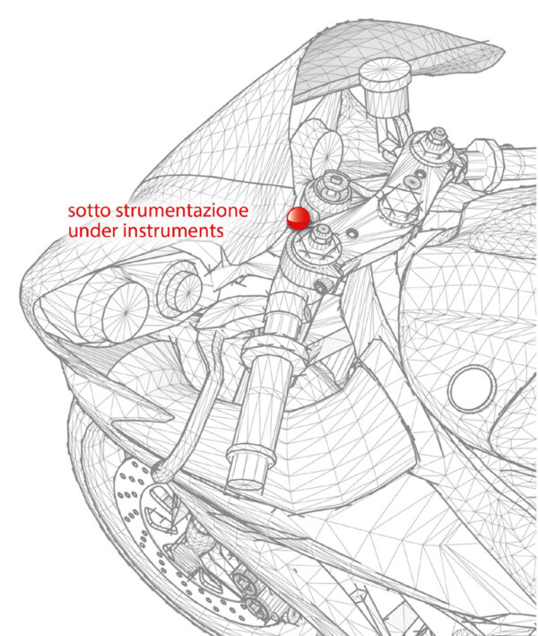 SSW - Steering Damper (KITC) - Black - Under Instruments Mounting