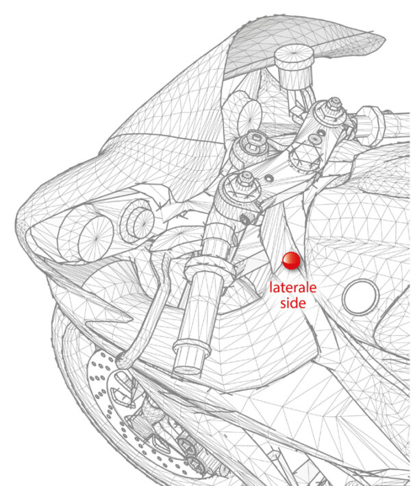 SSW-L-KIT SSW - Steering Damper (KITL) - Black - Side Mounting