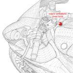 SSW - Steering Damper (KITT) - Red - Over Tank Mounting