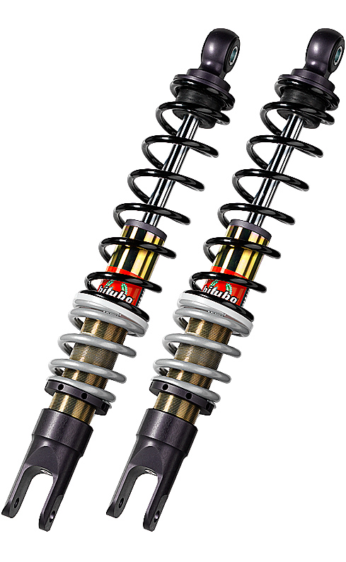 YGB02 - Rear Twin Shocks - Black Spring