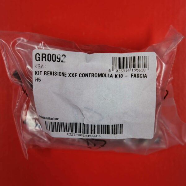 Service Kit for XXF-XXZ - Top Out Spring K10 (Up to 26/01/2015)