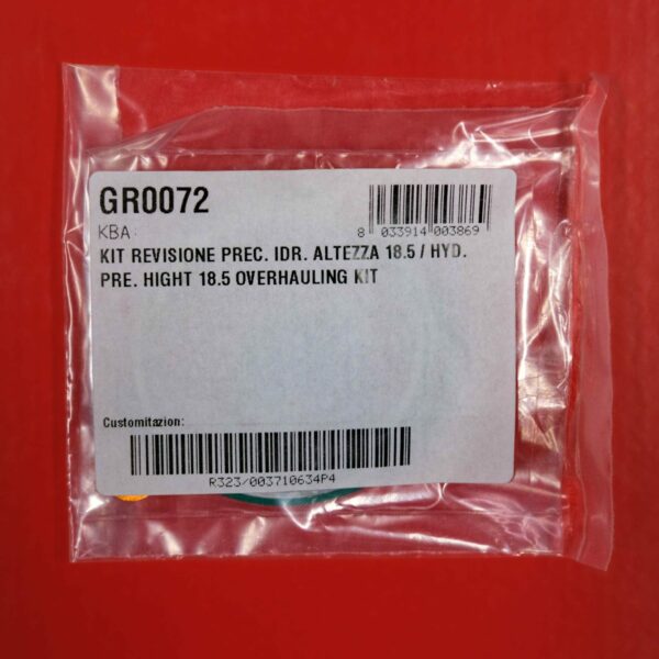 Service Kit for XXZ - CLU - CYU - XZE (From 2008 onwards) - Hydraulic prel. H = 18,5 mm